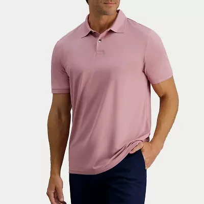 Haggar Pique Mens Regular Fit Short Sleeve Polo Shirt