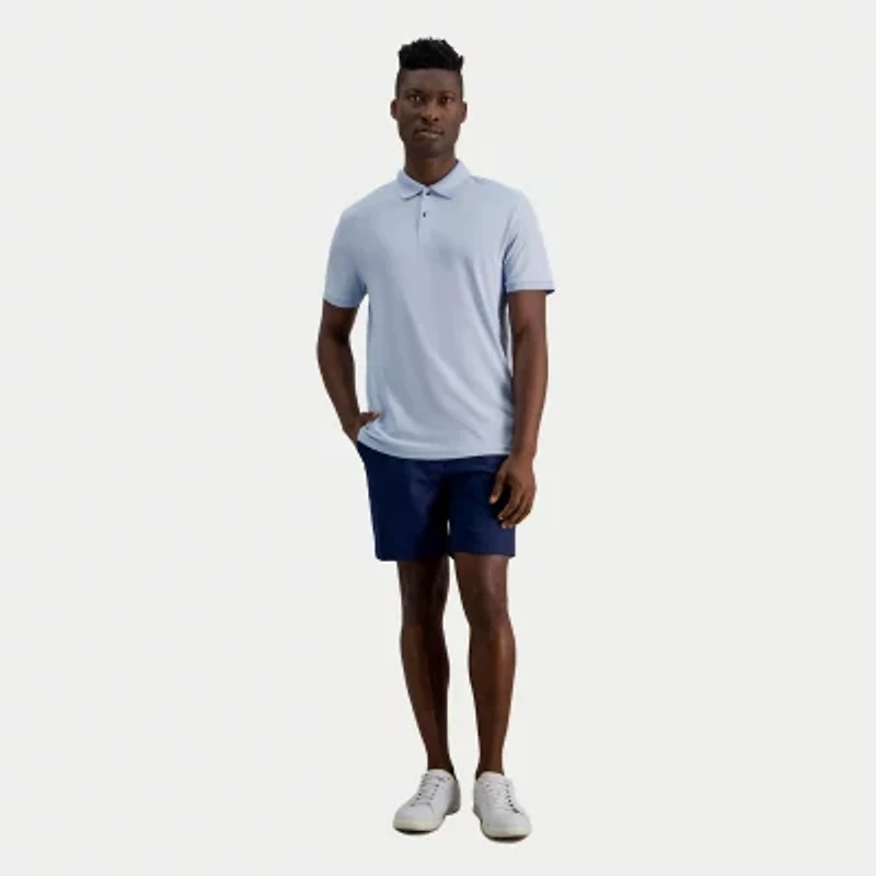 Haggar Pique Mens Regular Fit Short Sleeve Polo Shirt