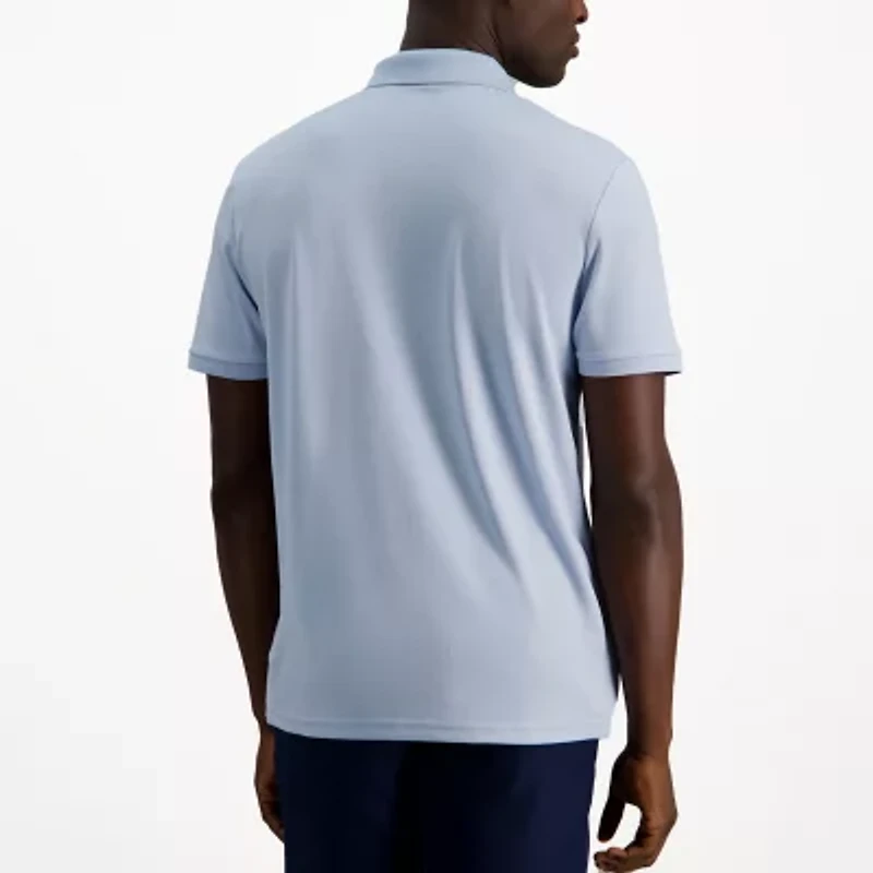 Haggar Pique Mens Regular Fit Short Sleeve Polo Shirt