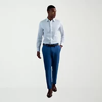 Haggar Cool Right Performance Flex Mens Comfort Waistband Slim Fit Flat Front Pant