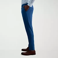 Haggar Cool Right Performance Flex Mens Comfort Waistband Slim Fit Flat Front Pant