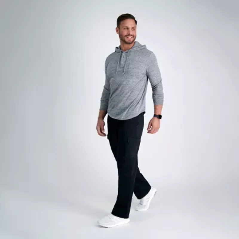 Haggar Stretch Comfort Cargo Mens Fabric Classic Fit Pant