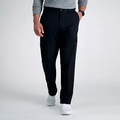 Haggar Stretch Comfort Cargo Mens Fabric Classic Fit Pant