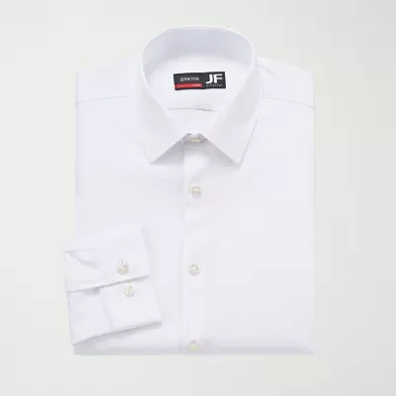 J. Ferrar 360 Stretch Performance Mens Slim Fit Fabric Long Sleeve Dress Shirt