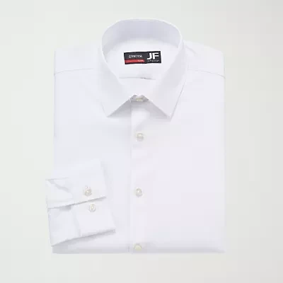 J. Ferrar 360 Stretch Performance Mens Slim Fit Fabric Long Sleeve Dress Shirt