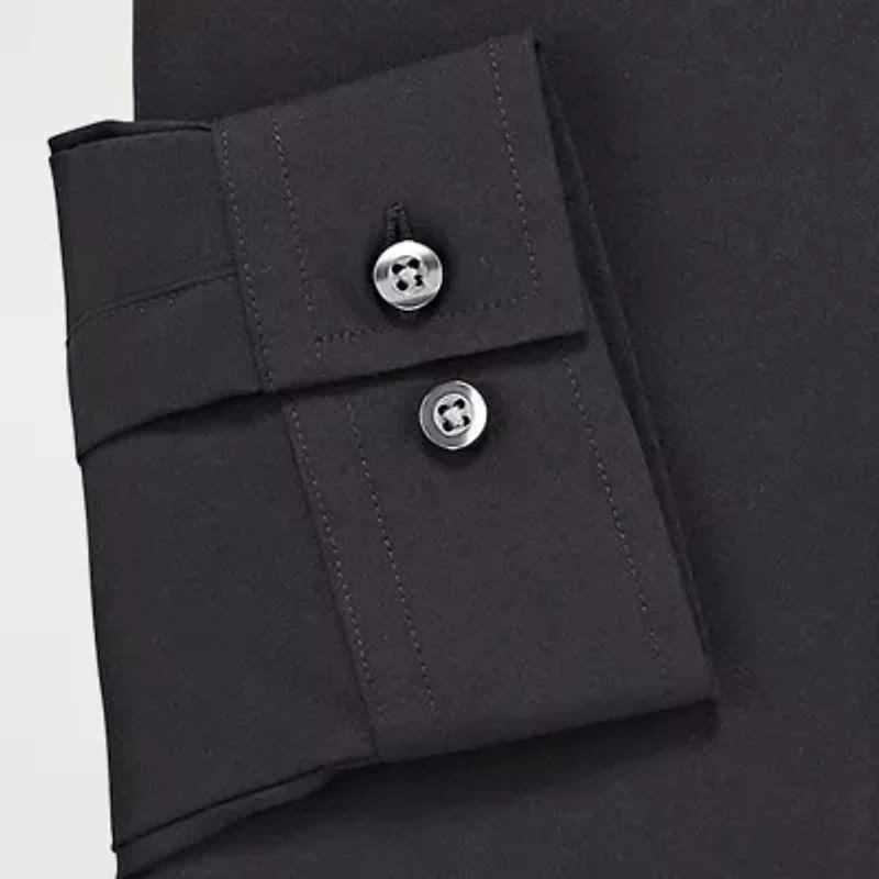 J. Ferrar 360 Stretch Performance Mens Slim Fit Fabric Long Sleeve Dress Shirt