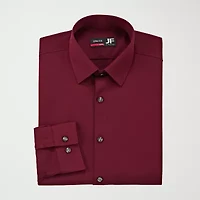 J. Ferrar 360 Stretch Performance Mens Slim Fit Fabric Long Sleeve Dress Shirt