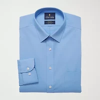 Stafford Advanced Performance Sweat Repel Mens Regular Fit Stretch Fabric Wrinkle Free Long Sleeve Dress Shirt