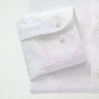 Stafford Coolmax All Season Ecomade Oxford Mens Regular Fit Stretch Fabric Wrinkle Free Long Sleeve Dress Shirt