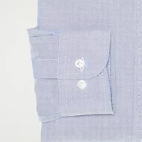 Stafford Coolmax All Season Oxford Mens Regular Fit Stretch Fabric Wrinkle Free Long Sleeve Dress Shirt
