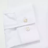 J. Ferrar 360 Stretch Performance Mens Regular Fit Fabric Long Sleeve Dress Shirt