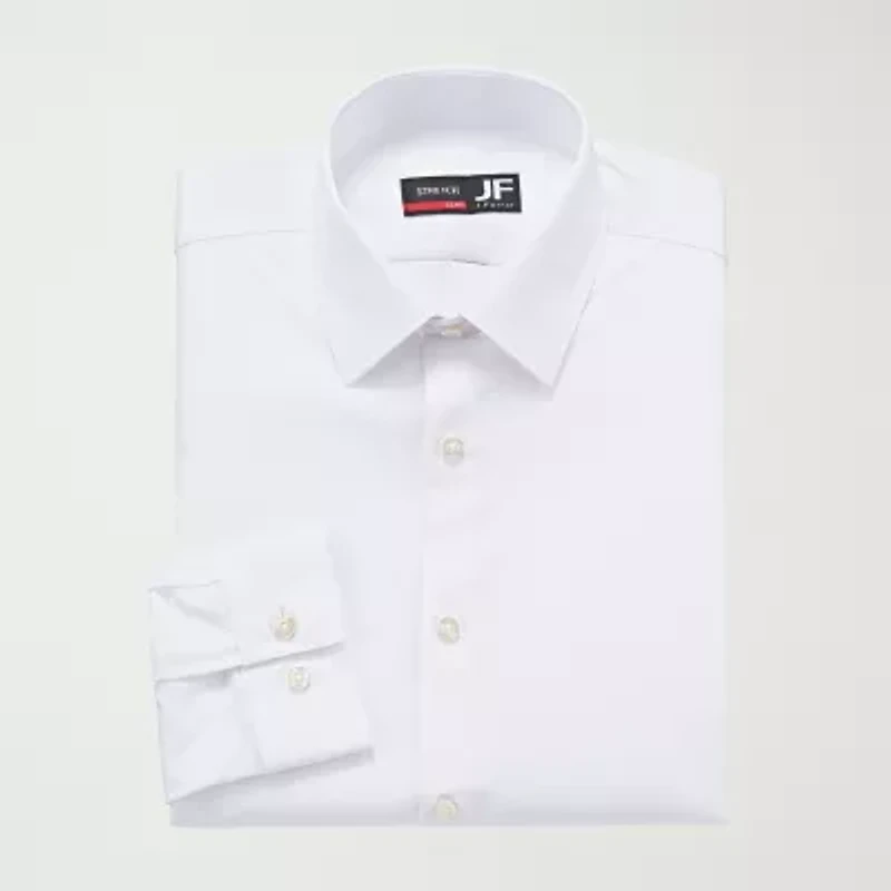 J. Ferrar 360 Stretch Performance Mens Regular Fit Fabric Long Sleeve Dress Shirt