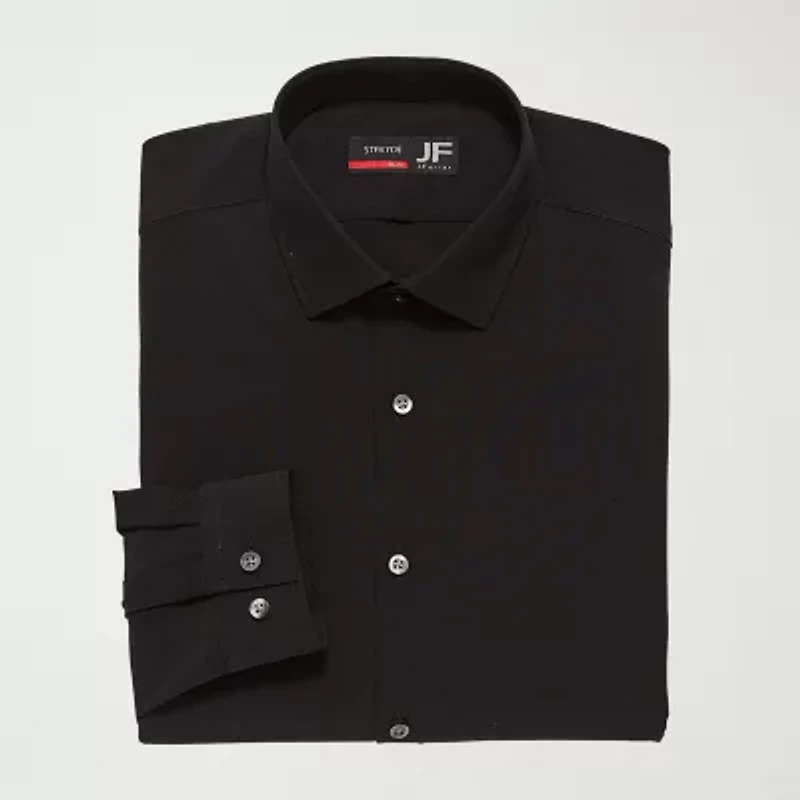 J. Ferrar 360 Stretch Performance Mens Regular Fit Fabric Long Sleeve Dress Shirt