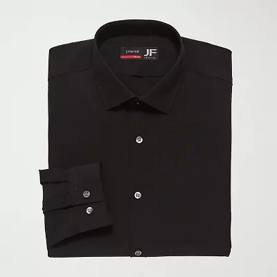 J. Ferrar 360 Stretch Performance Mens Regular Fit Fabric Long Sleeve Dress Shirt