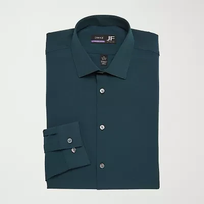 J. Ferrar 360 Stretch Performance Mens Regular Fit Fabric Long Sleeve Dress Shirt