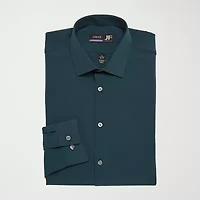 J. Ferrar 360 Stretch Performance Mens Regular Fit Fabric Long Sleeve Dress Shirt