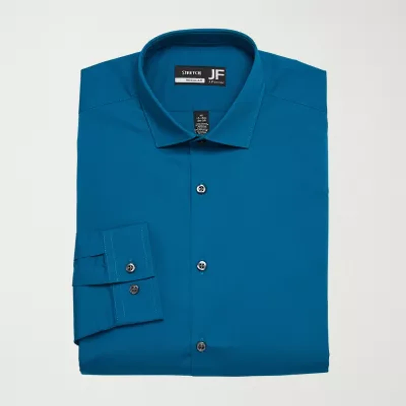 J. Ferrar Ultra Comfort Mens Regular Fit Wrinkle Free Long Sleeve Dress Shirt
