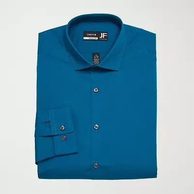 J. Ferrar Ultra Comfort Mens Regular Fit Wrinkle Free Long Sleeve Dress Shirt