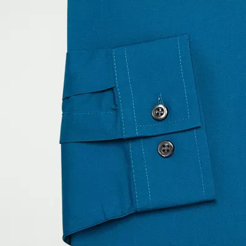 J. Ferrar Ultra Comfort Mens Regular Fit Wrinkle Free Long Sleeve Dress Shirt