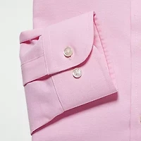 Stafford Coolmax All Season Ecomade Oxford Mens Regular Fit Stretch Fabric Wrinkle Free Long Sleeve Dress Shirt