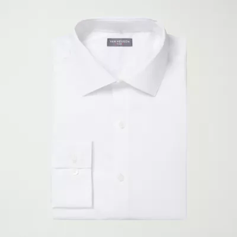 Van Heusen Ultra Flex Mens Slim Fit Wrinkle Free Long Sleeve Dress Shirt