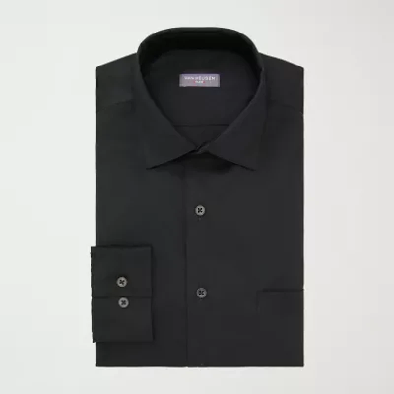 Van Heusen Ultra Wrinkle Free Mens Regular Fit Long Sleeve Dress Shirt