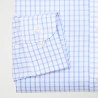 Stafford Smart Tech Mens Slim Fit Stretch Fabric Wrinkle Free Long Sleeve Dress Shirt