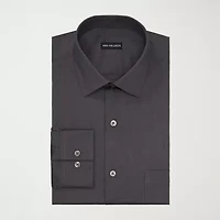 Van Heusen Everyday Defense Stain Shield Mens Regular Fit Stretch Fabric Wrinkle Free Long Sleeve Dress Shirt