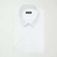 Van Heusen Poplin Mens Regular Fit Easy Care Short Sleeve Dress Shirt