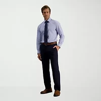 Haggar Mens Slim Fit Long Sleeve Dress Shirt