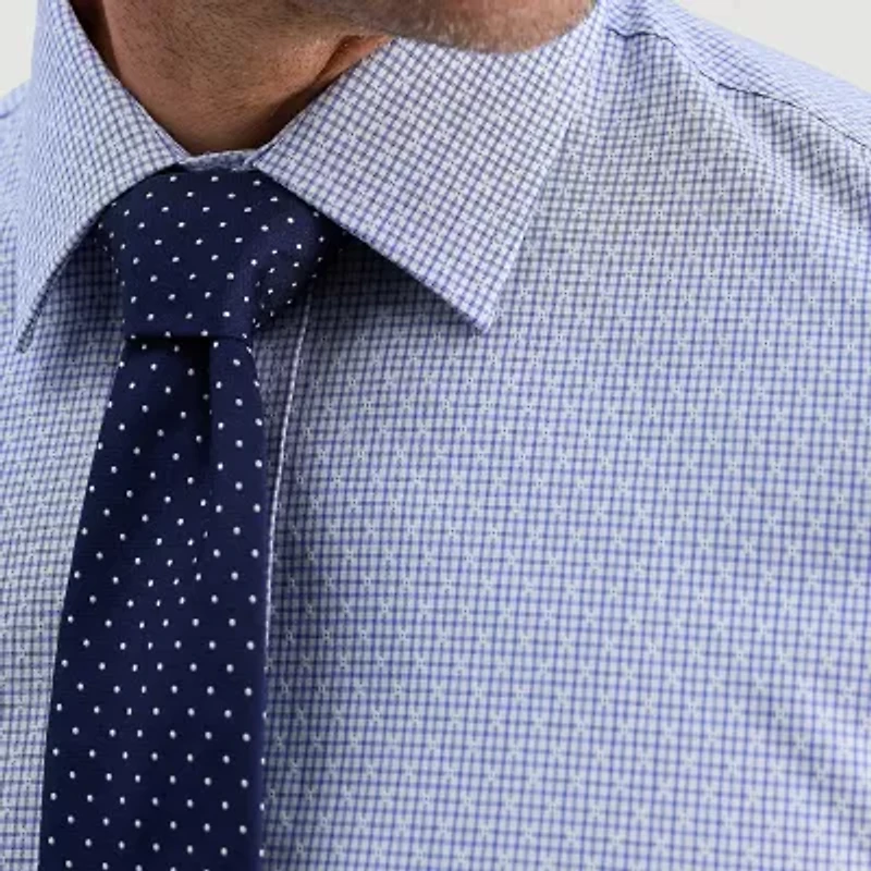 Haggar Mens Slim Fit Long Sleeve Dress Shirt
