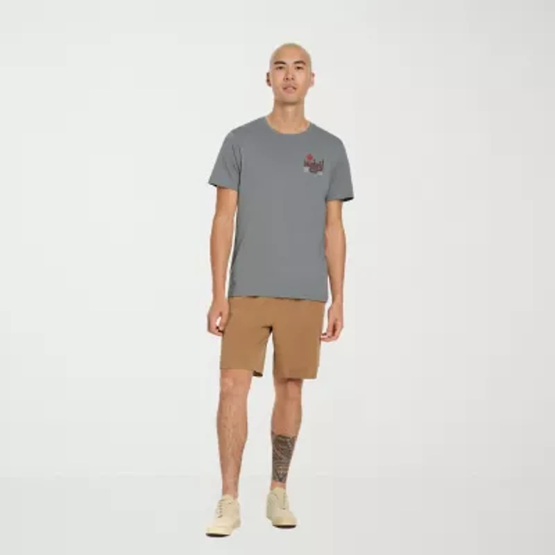 Hurley Mens Crew Neck Short Sleeve Regular Fit Graphic T-Shirt