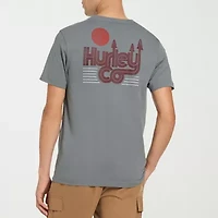 Hurley Mens Crew Neck Short Sleeve Regular Fit Graphic T-Shirt