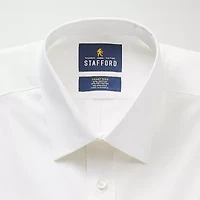 Stafford Big and Tall Smart Tech Mens Regular Fit Stretch Fabric Wrinkle Free Long Sleeve Dress Shirt