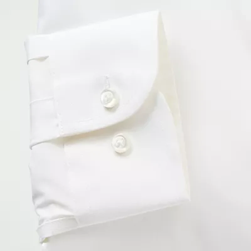 Stafford Big and Tall Smart Tech Mens Regular Fit Stretch Fabric Wrinkle Free Long Sleeve Dress Shirt