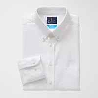 Stafford Big and Tall Coolmax All Season Oxford Mens Button Down Collar Long Sleeve Stretch Fabric Wrinkle Free Dress Shirt