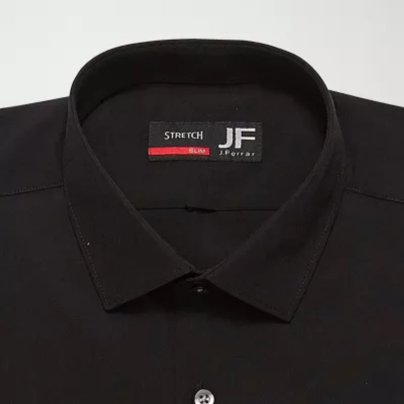 J. Ferrar Mens Big & Tall 360 Stretch Regular Fit Easy Care Fabric Long Sleeve Dress Shirt