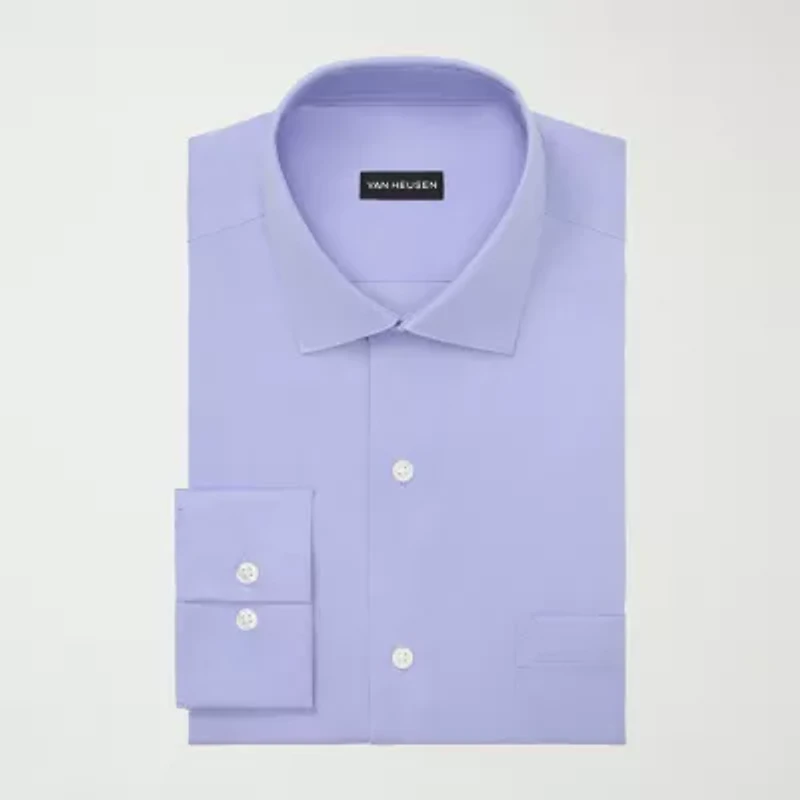 Van Heusen Ultra Wrinkle Free Mens Big & Tall Classic Fit Stretch Fabric Long Sleeve Dress Shirt
