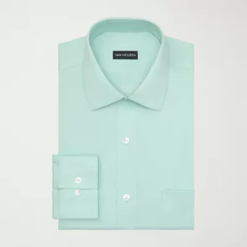 Van Heusen Ultra Wrinkle Free Mens Big & Tall Classic Fit Stretch Fabric Long Sleeve Dress Shirt