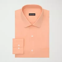 Van Heusen Big Everyday Defense Mens Regular Fit Stretch Fabric Wrinkle Free Long Sleeve Dress Shirt