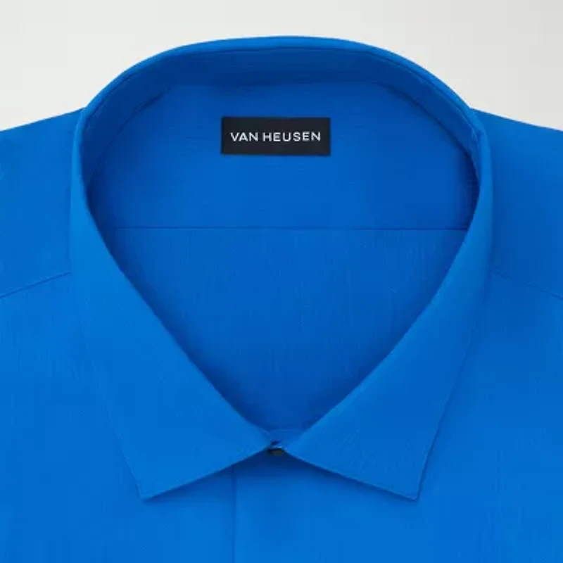 Van Heusen Everyday Defense Mens Big & Tall Classic Fit Stretch Fabric Wrinkle Free Long Sleeve Dress Shirt