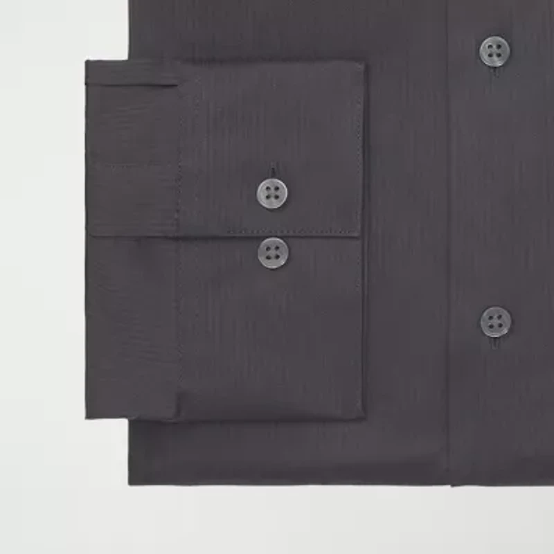 Van Heusen Everyday Defense Mens Big & Tall Classic Fit Stretch Fabric Wrinkle Free Long Sleeve Dress Shirt