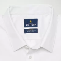 Stafford Big & Tall Advanced Performance Sweat Repel Mens Regular Fit Stretch Fabric Wrinkle Free Long Sleeve Dress Shirt