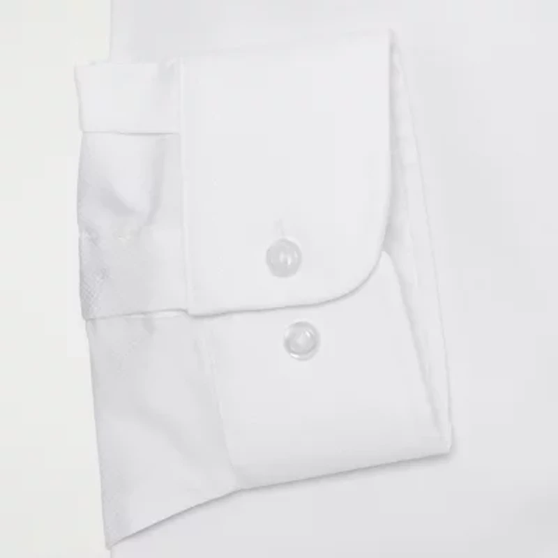 Stafford Big & Tall Advanced Performance Sweat Repel Mens Regular Fit Stretch Fabric Wrinkle Free Long Sleeve Dress Shirt