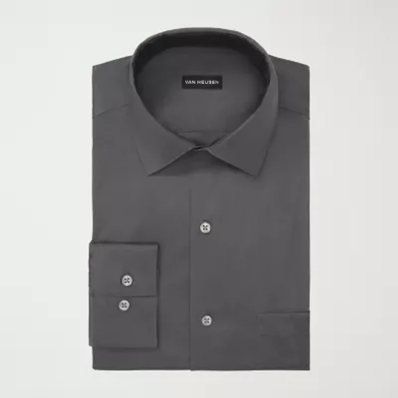 Van Heusen Big and Tall Ultra Flex Mens Regular Fit Wrinkle Free Long Sleeve Dress Shirt