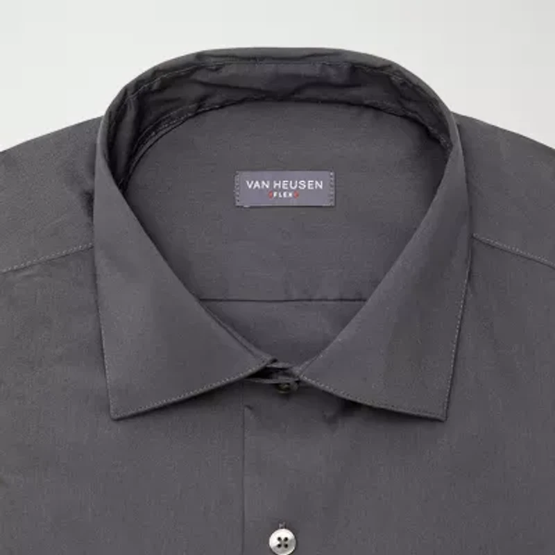 Van Heusen Big and Tall Ultra Flex Mens Regular Fit Wrinkle Free Long Sleeve Dress Shirt