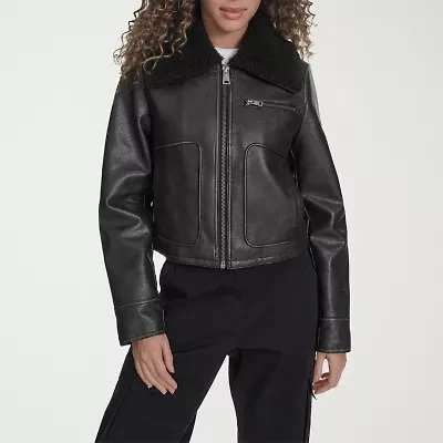 Levi's Womens Faux Leather Midweight Jacket