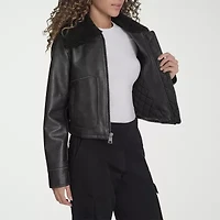 Levi's Womens Faux Leather Midweight Jacket