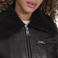 Levi's Womens Faux Leather Midweight Jacket