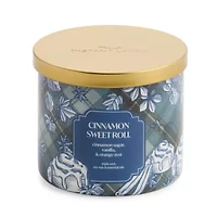 Distant Lands Cinnamon Sweet Roll 3-Wick Scented Jar Candle
